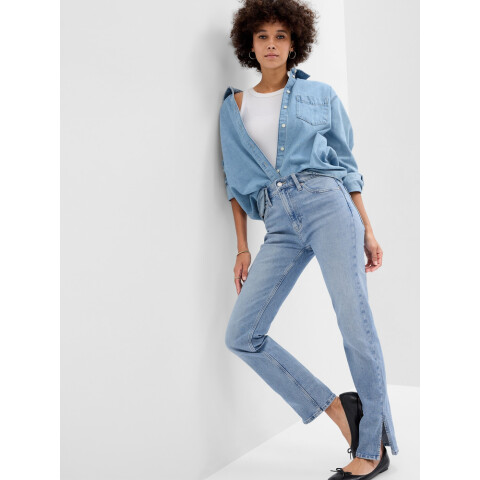V-HR STRAIGHT LT BRANDON SLIT LIGHT WASH