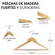 Set x40 perchas de madera MADERA