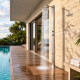 Ducha Exterior De Piso 210X10Cm De Acero Inoxidable 304 000