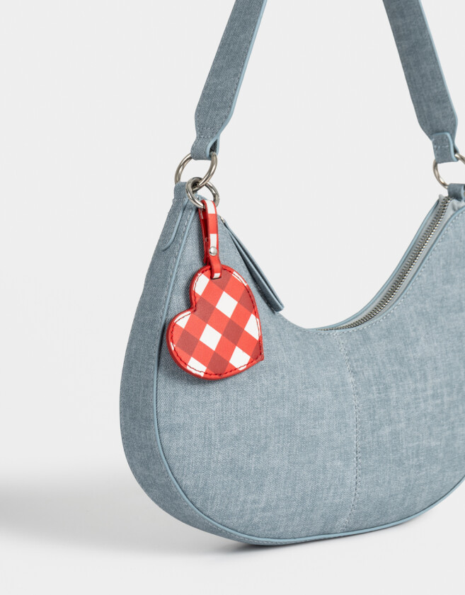 Bandoleras Bandolera Baguette Denim - Azul Gastado