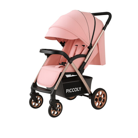 Coche Carriola de Paseo Para Bebe Plegable Rosa