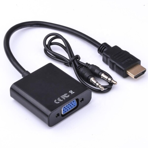 Adaptador Conversor Convertidor Hdmi A Vga Con Audio Adaptador Conversor Convertidor Hdmi A Vga Con Audio
