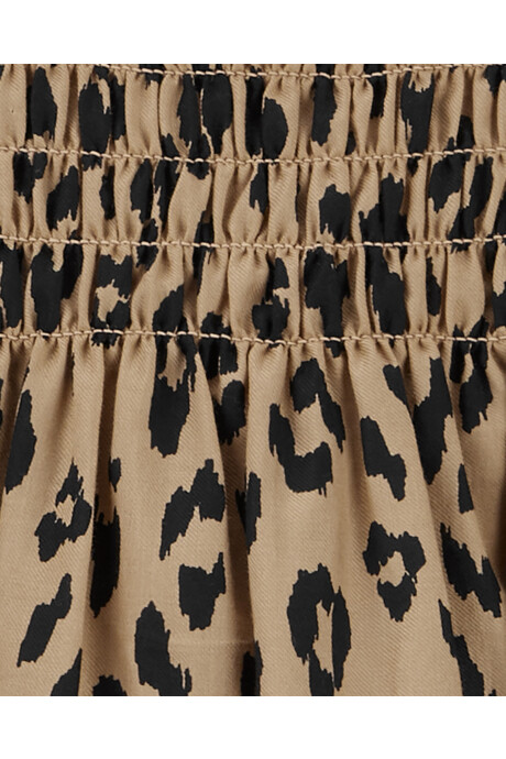 Set dos piezas de algodón, calza y blusa, diseño leopardo Sin color