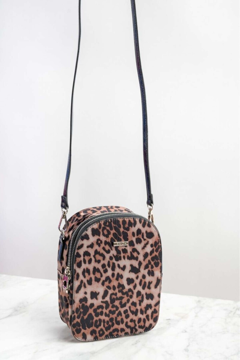 Porta Celular Animal Print - Camel 