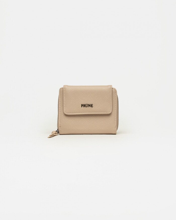 Billetera Hadley en efecto cuero Natural