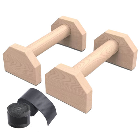 Set X2 Push Up Calistenia Madera + Acc Antideslizante Fit005014