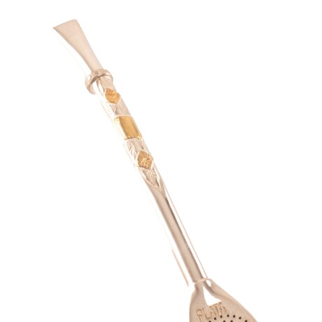 Bombilla De Plata y Oro S7