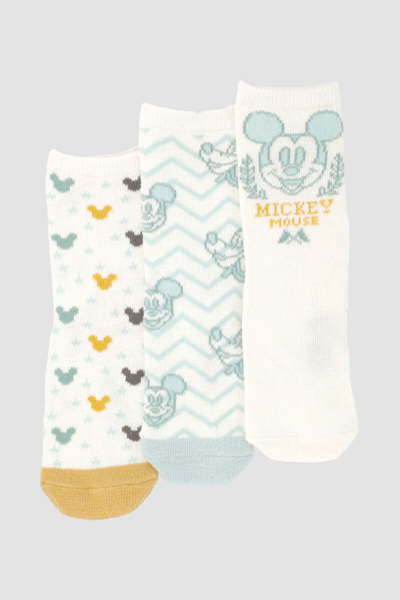 Pack x3 medias algodón bebe mickey Variante 26