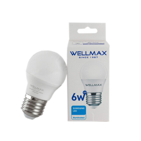 LAMPARA LED GOTA 6W (EQUIVALE 50W) E27 FRIA WELLMAX ++ N/a