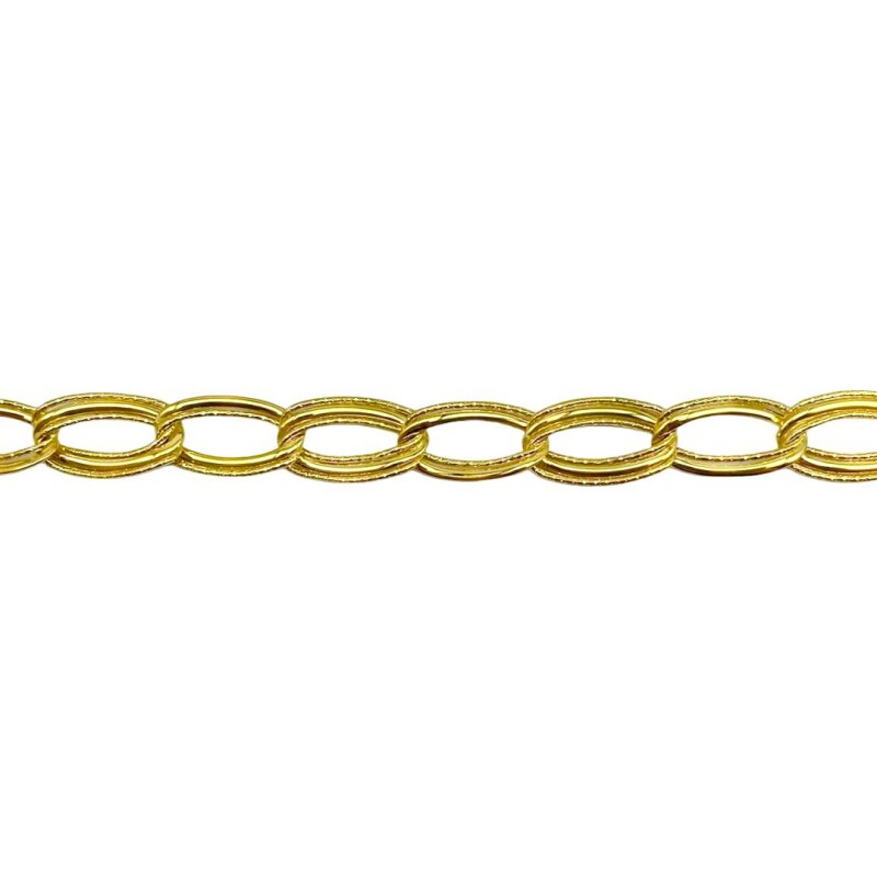 Pulsera oval - Oro bajo -Sin Piedra-PU8099 sinpiedra