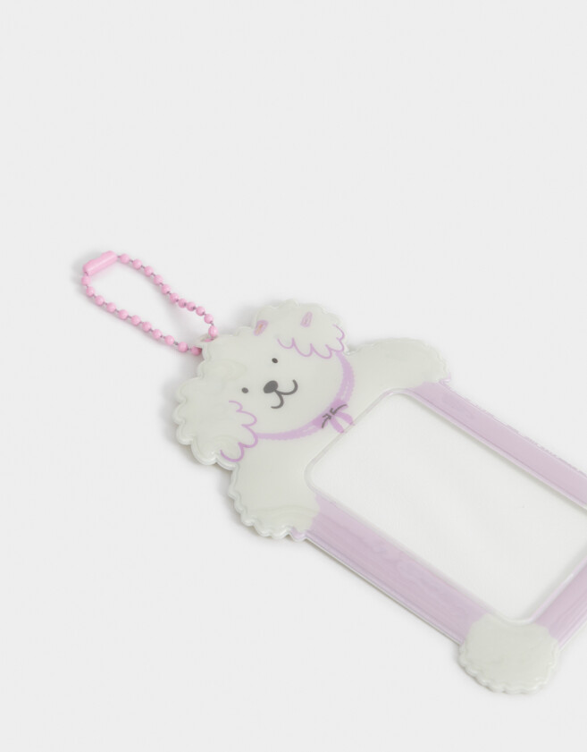 Llavero Lúdico Photo Frame De Perrito Con Collar Y Accesorios - Combinacion Multicolor