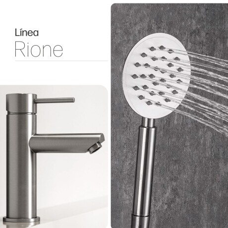 Juego Grifería Rione Brush Nickel Exterior GRIS-BRUSHED NICKEL