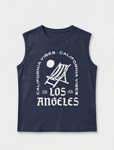 MUSCULOSA INFANTIL CON ESTAMPA T-SHIRT MUSCULOSA MASC