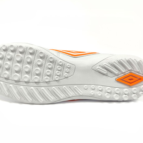 Calzado Touch TF Umbro Hombre Blanco, Naranja