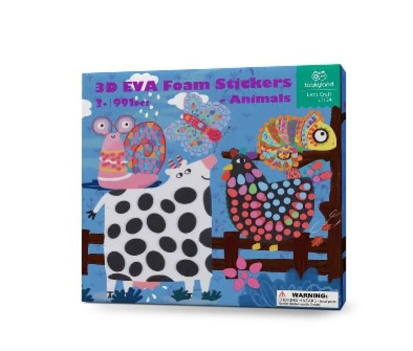 Stickers animales 3D en goma eva 