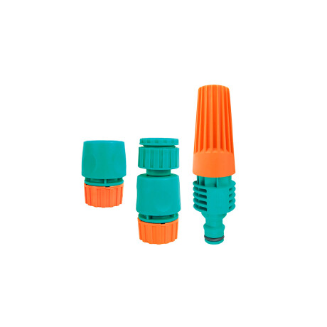 Conjunto P/ Riego Puntero + Acoples Azul/Naranja