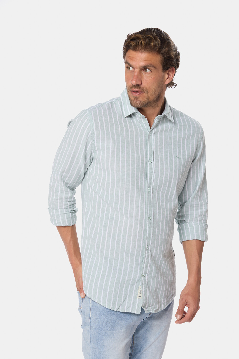 CAMISA DE LINO Verde