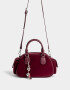 Bowling Cartera Bowling Con Charm - Rojo Burdeaux