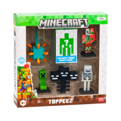 MINECRAFT Figuras Pack x6 Wither Toppeez MINECRAFT Figuras Pack x6 Wither Toppeez