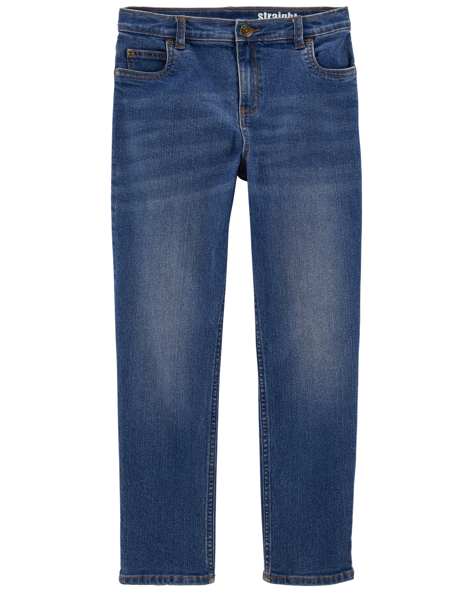 Pantalón de jean clásico lavado medio. Talles 5-8 Sin color