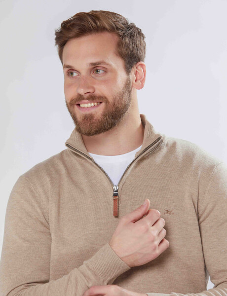 BUZO TEJIDO DE ALGODÓN Beige