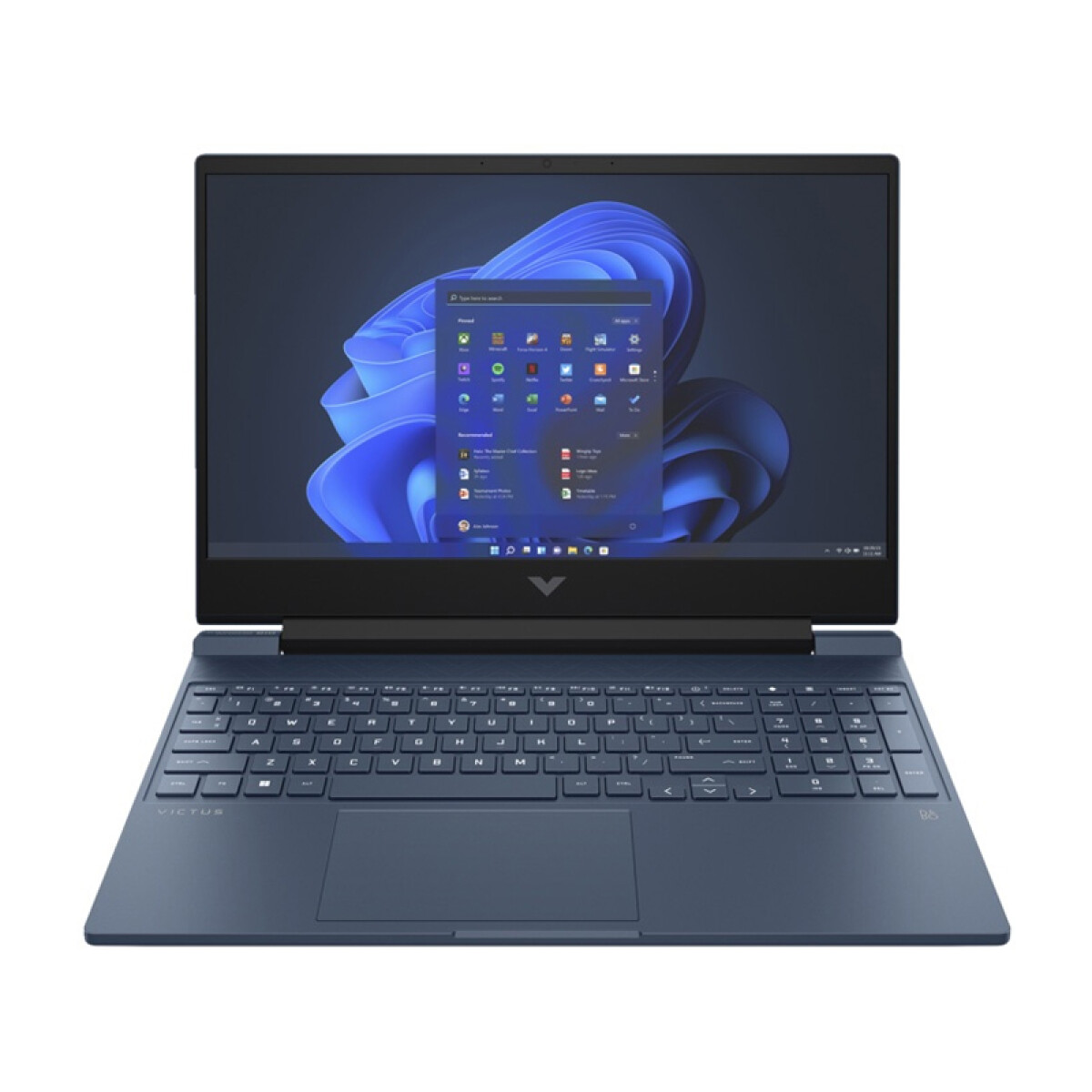 Notebook Gamer HP Victus 15-fb1013dx. Ryzen 5 7535HS. RAM 8GB. D Sólido 512GB. Pantalla 15.6'' Full HD. Tarjeta RTX 2050 4GB 