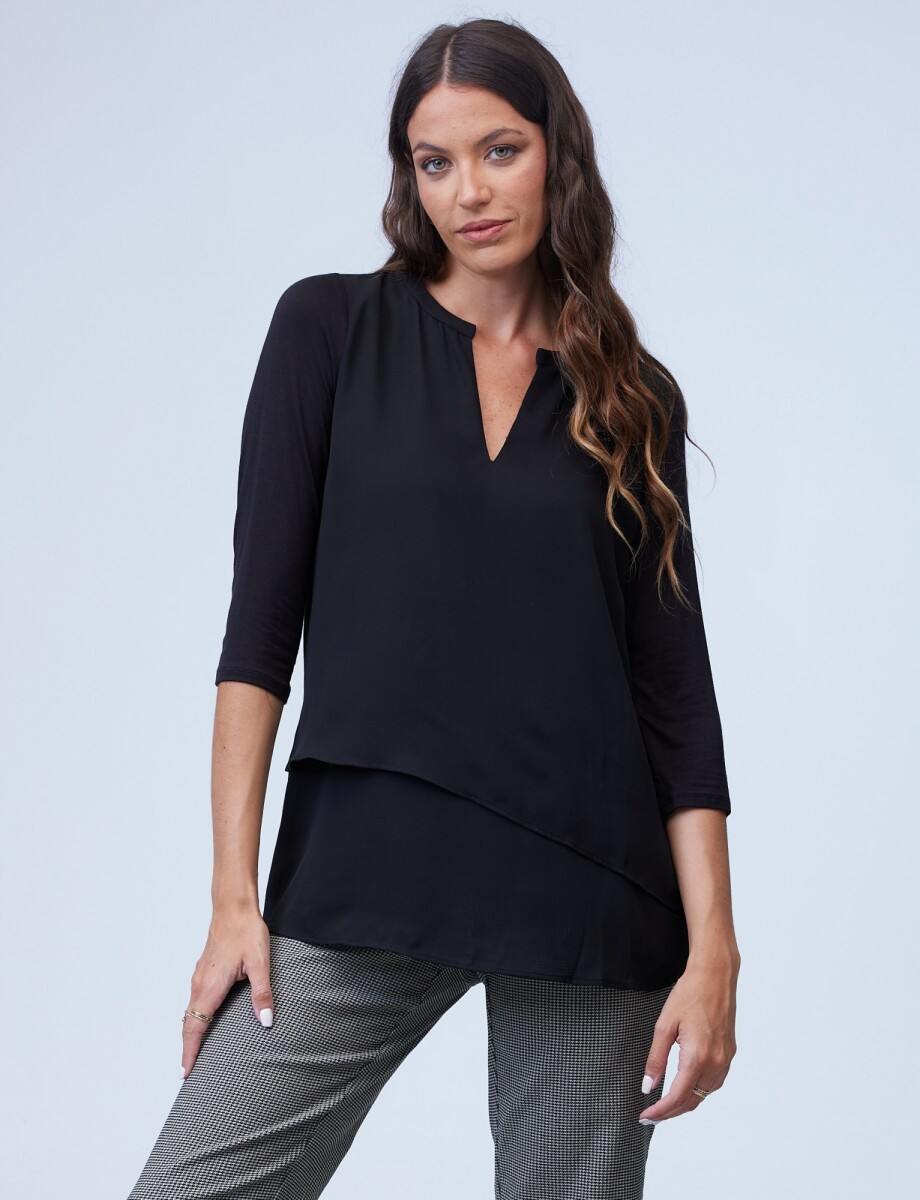 Blusa Layers - Negro 