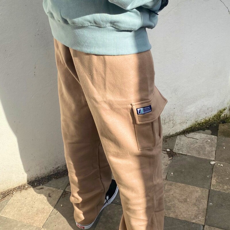 Pantalon Cargo Ancho N+ Tostado