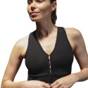 TOP DE LYCRA EN V NEGRO