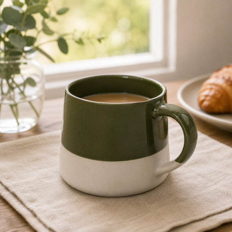 Taza Mug 414 ml VERDE/BLANCO