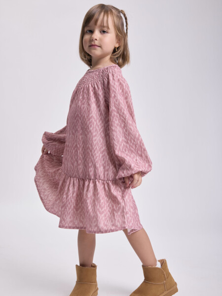 Vestido cortes Rosa Viejo