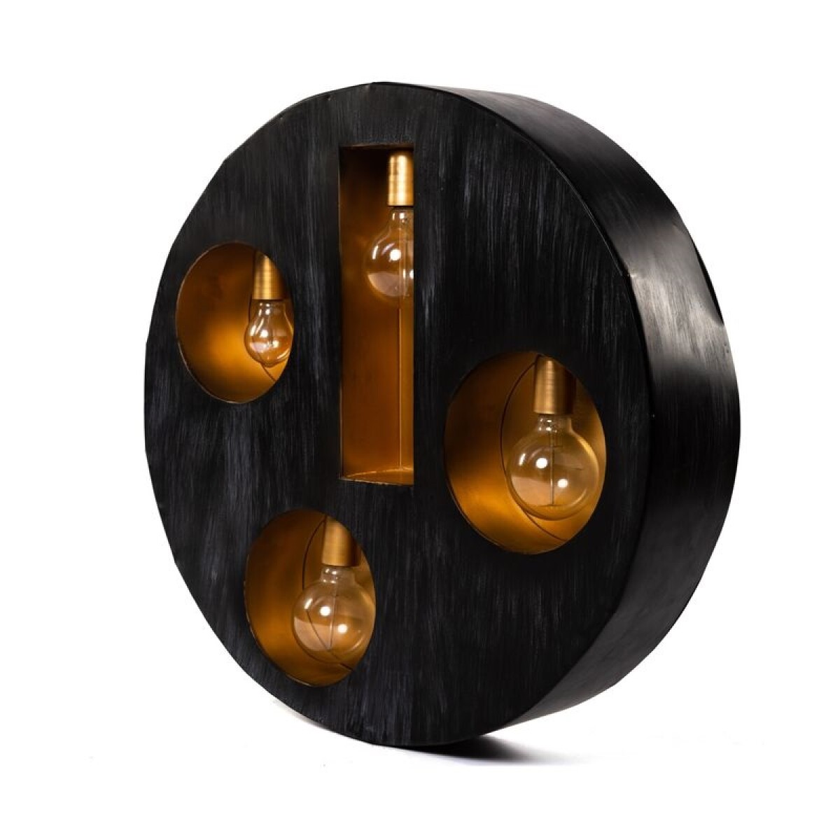 Lámpara de pared en chapa simil madera-8158 