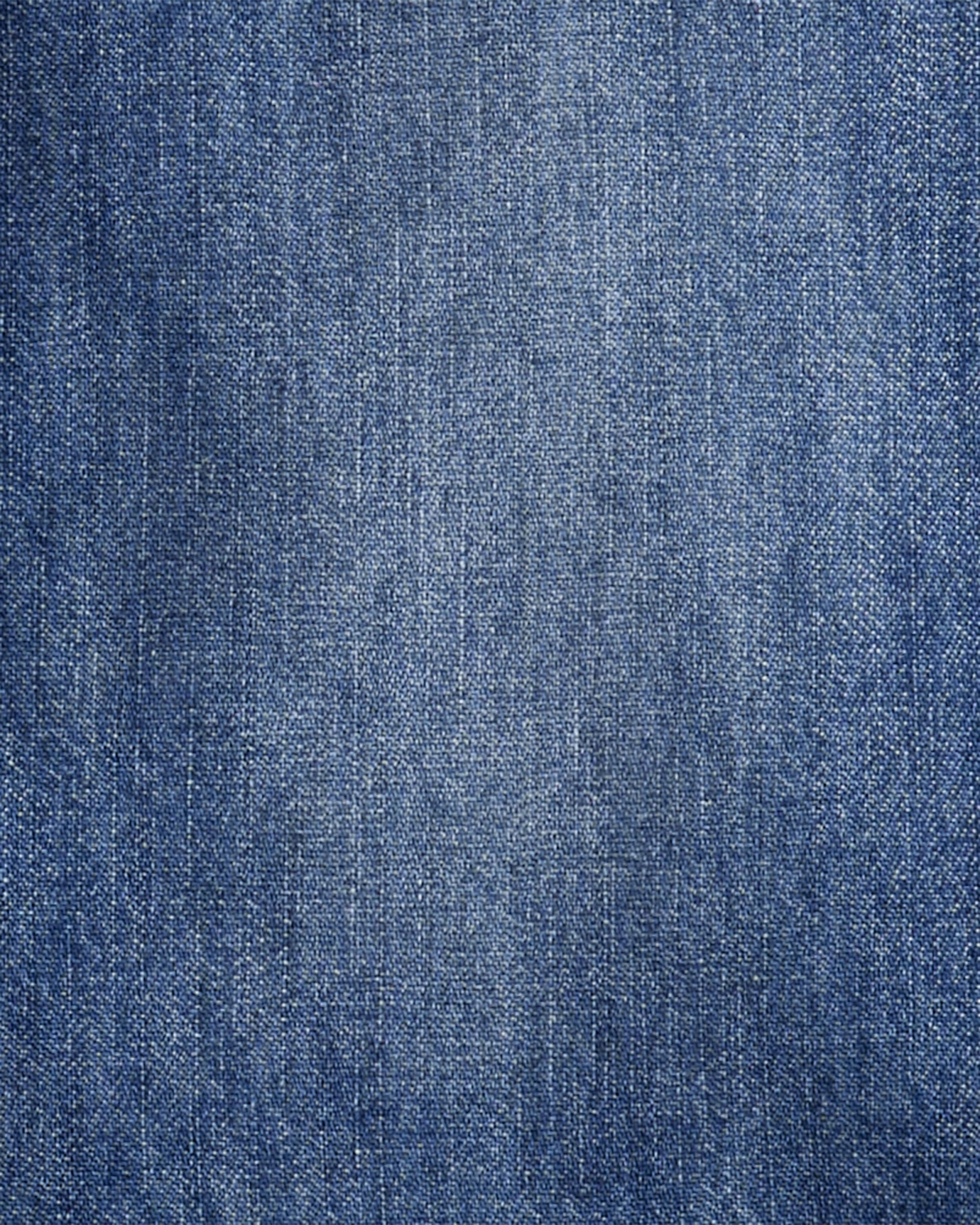 Camisa jean con cuello de pana Sin color