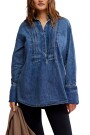 TOP DENIM AFTER HOURS Azul