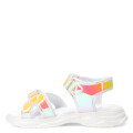 Sandalias de Niña MINI Miss Carol PRAIRE metalizada Rosado