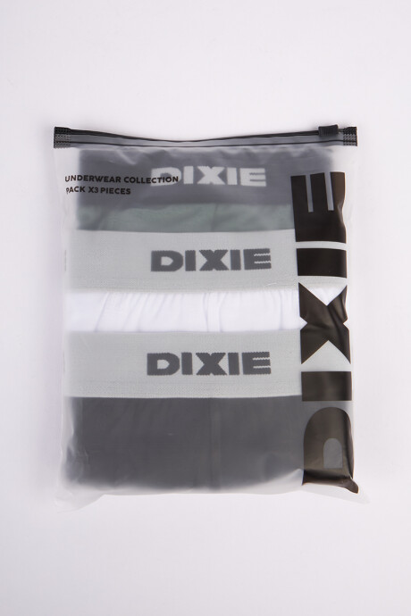 BOXER MERUN DIXIE Militar/blanco/negro