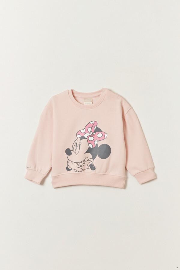 Buzo deportivo Estampa Minnie Rosa