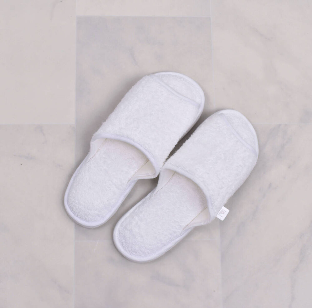 Zapatilla de Cama de Toalla Blanca - XG 