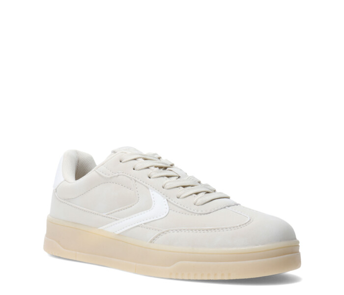 Championes de Mujer Miss Carol VILARD con lineas laterales Beige