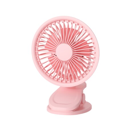 Mini ventilador clip rosa