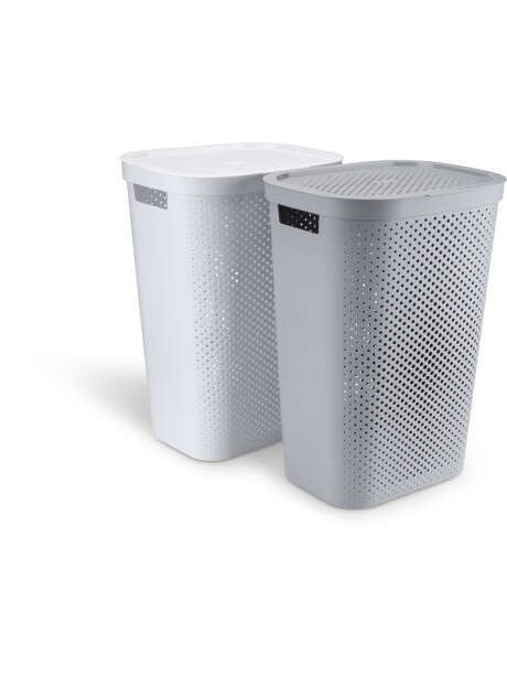Cesta para ropa INFINITY plástico blanco Cesta para ropa INFINITY plástico blanco