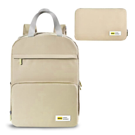 Mochila Plegable Unisex Liviana Impermeable p/Viaje y Paseo Caqui