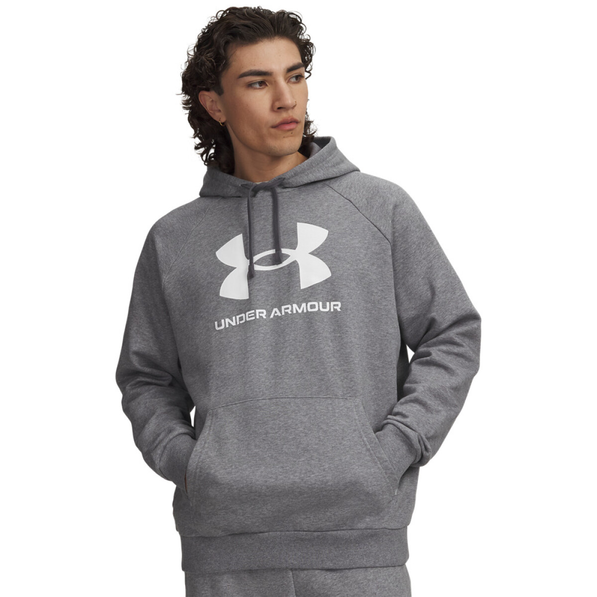 UA Rival Fleece Logo HD-GRY - GRY-025 