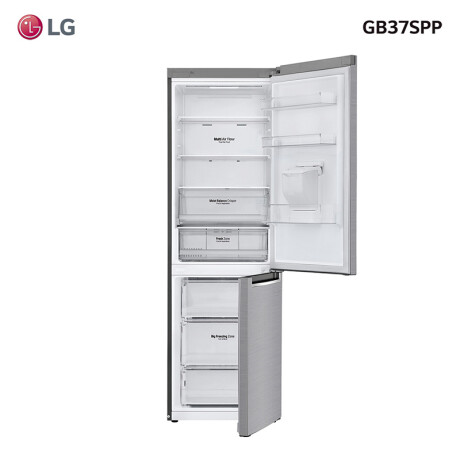 Heladera LG GB37SPP Inverter <br /> con Dispensador 336 Litros Gris Inox