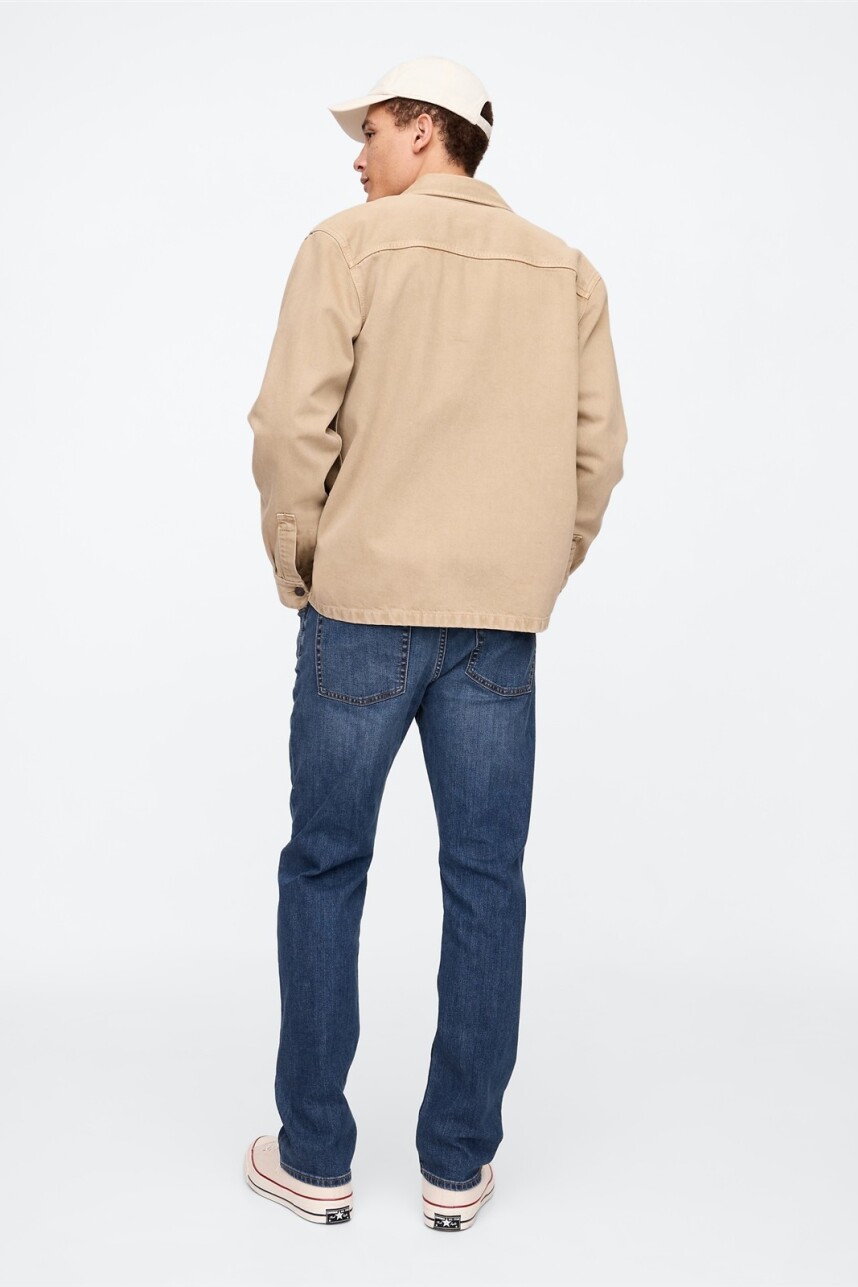 Jean Straight Hombre Medium Wash