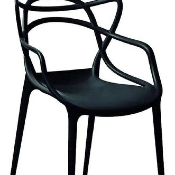 Silla Comedor Cocina Master Alegra Nórdica Exterior Interior Negro 1