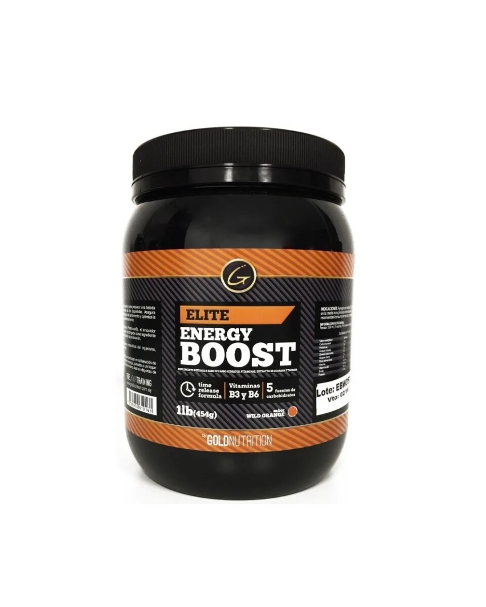 ¡OFERTA IMPERDIBLE! Elite Energy Boost 1lb Gold Nutrition Wild Orange 