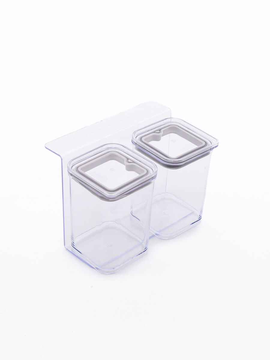 CONDIMENTERO CON SOPORTE - TRANSPARENTE 