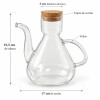Aceitera de Vidrio con Tapón de Corcho 19,5 cm Aceitera de Vidrio con Tapón de Corcho 19,5 cm
