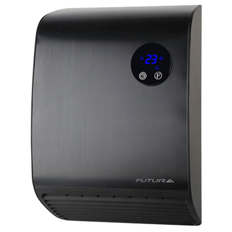 Calefactor de pared para baño Futura FUT-CP200 NEGRO